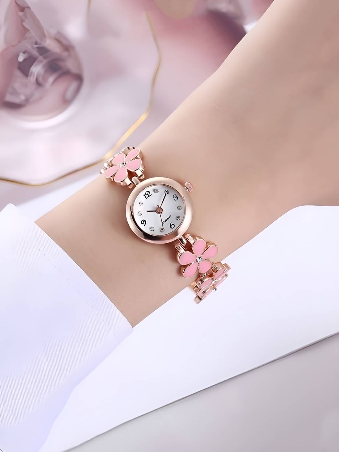     			Cosmic Pink Metal Analog Womens Watch