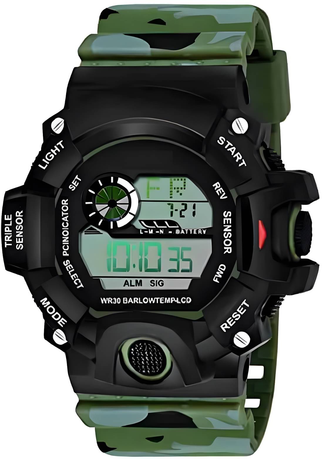     			DECLASSE Multicolor Rubber Digital Men's Watch