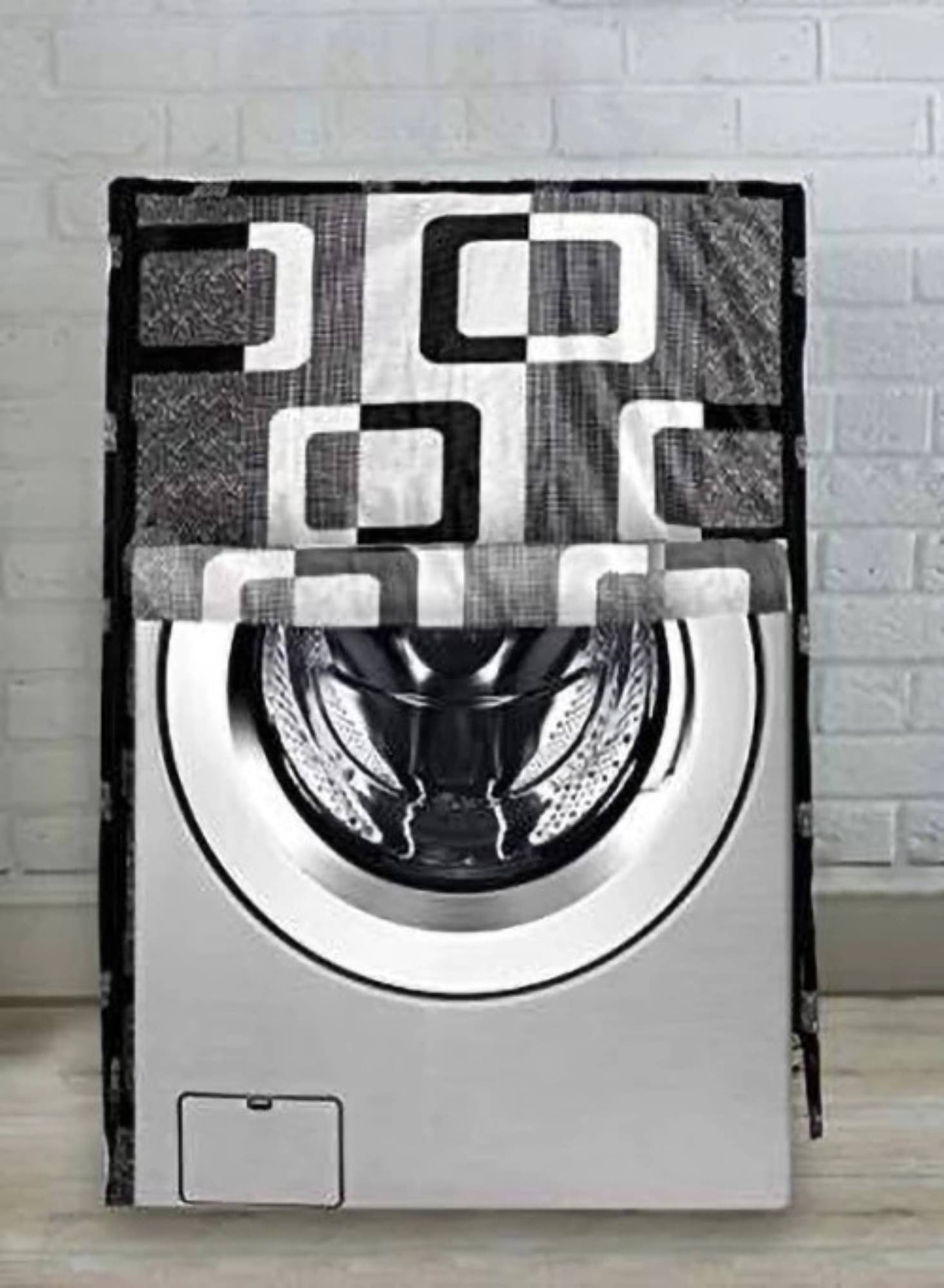 DPA Collection Front Load Washing Machine Cover Compatiable For 8 kg - Black DPA Collection Front Load Washing Machine Cover Compatiable For 8 kg - Black