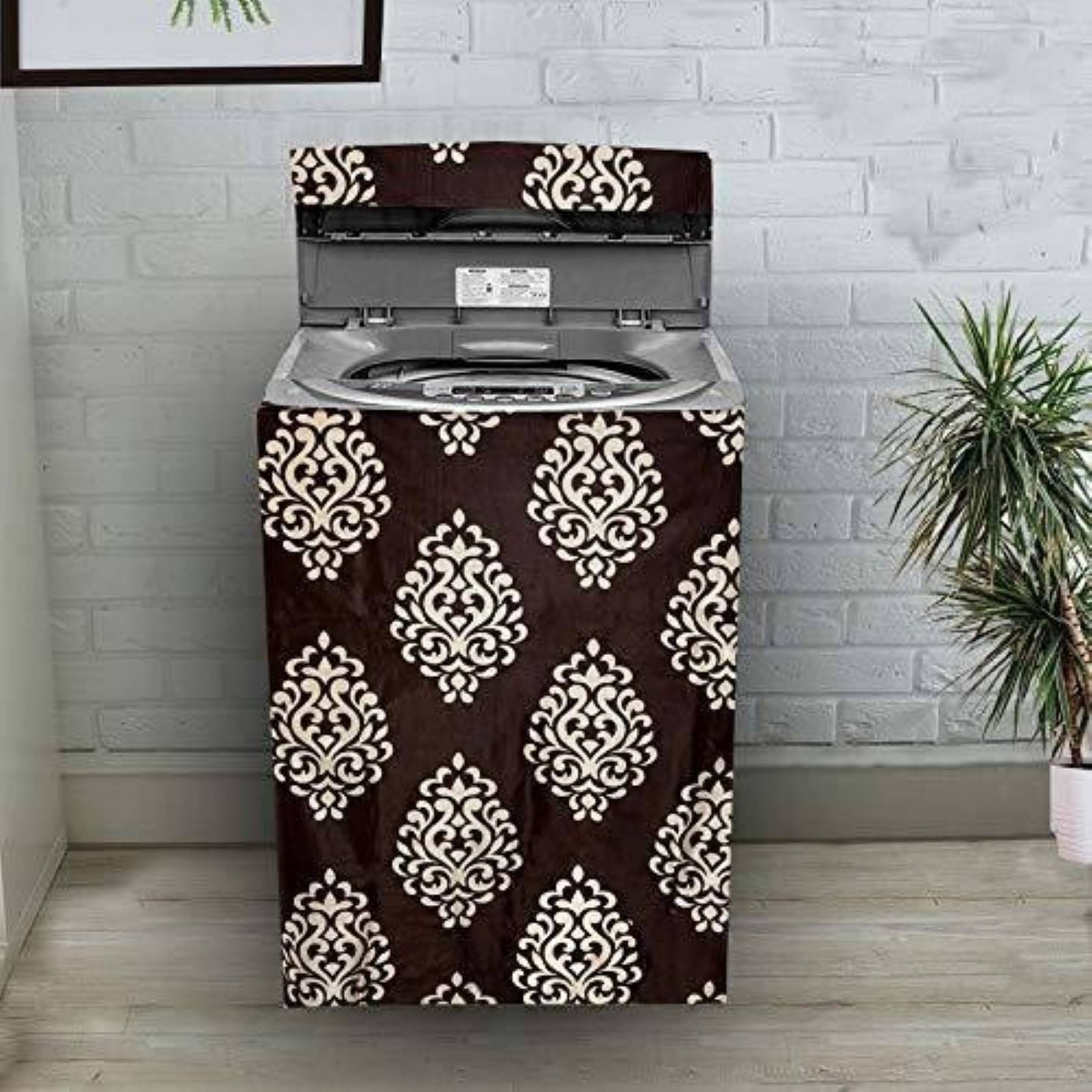 DPA Collection Top Load Washing Machine Cover Compatiable For 8 kg - Brown DPA Collection Top Load Washing Machine Cover Compatiable For 8 kg - Brown