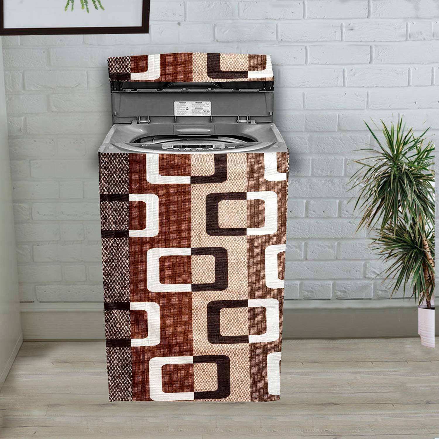 DPA Collection Top Load Washing Machine Cover Compatiable For 8 kg - Brown DPA Collection Top Load Washing Machine Cover Compatiable For 8 kg - Brown