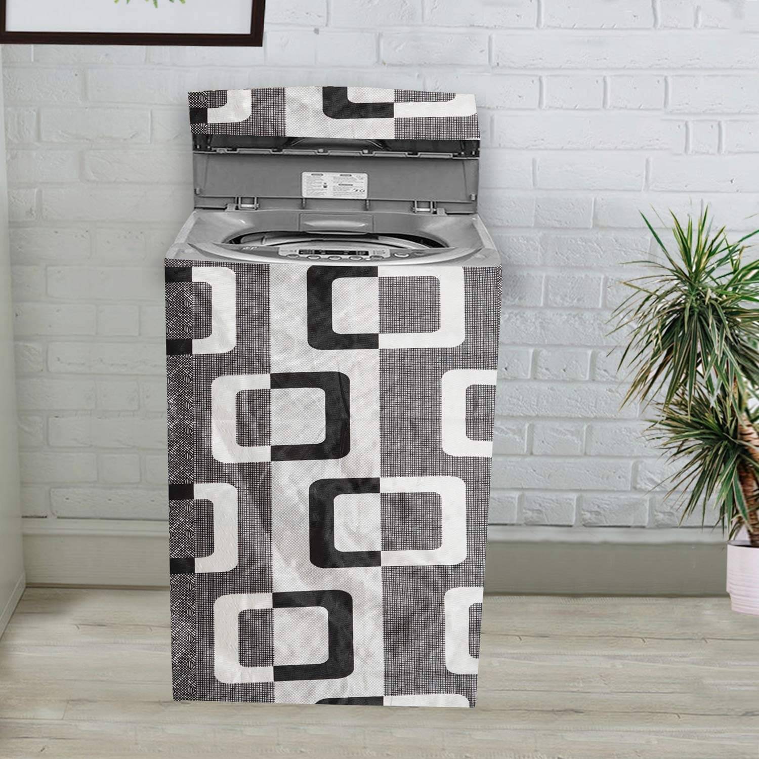 DPA Collection Top Load Washing Machine Cover Compatiable For 8 kg - Black DPA Collection Top Load Washing Machine Cover Compatiable For 8 kg - Black