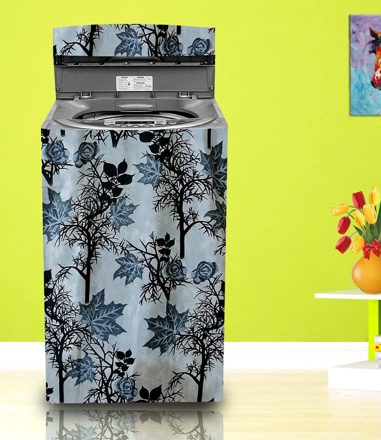 DPA Collection Top Load Washing Machine Cover Compatiable For 8 kg - Black DPA Collection Top Load Washing Machine Cover Compatiable For 8 kg - Black