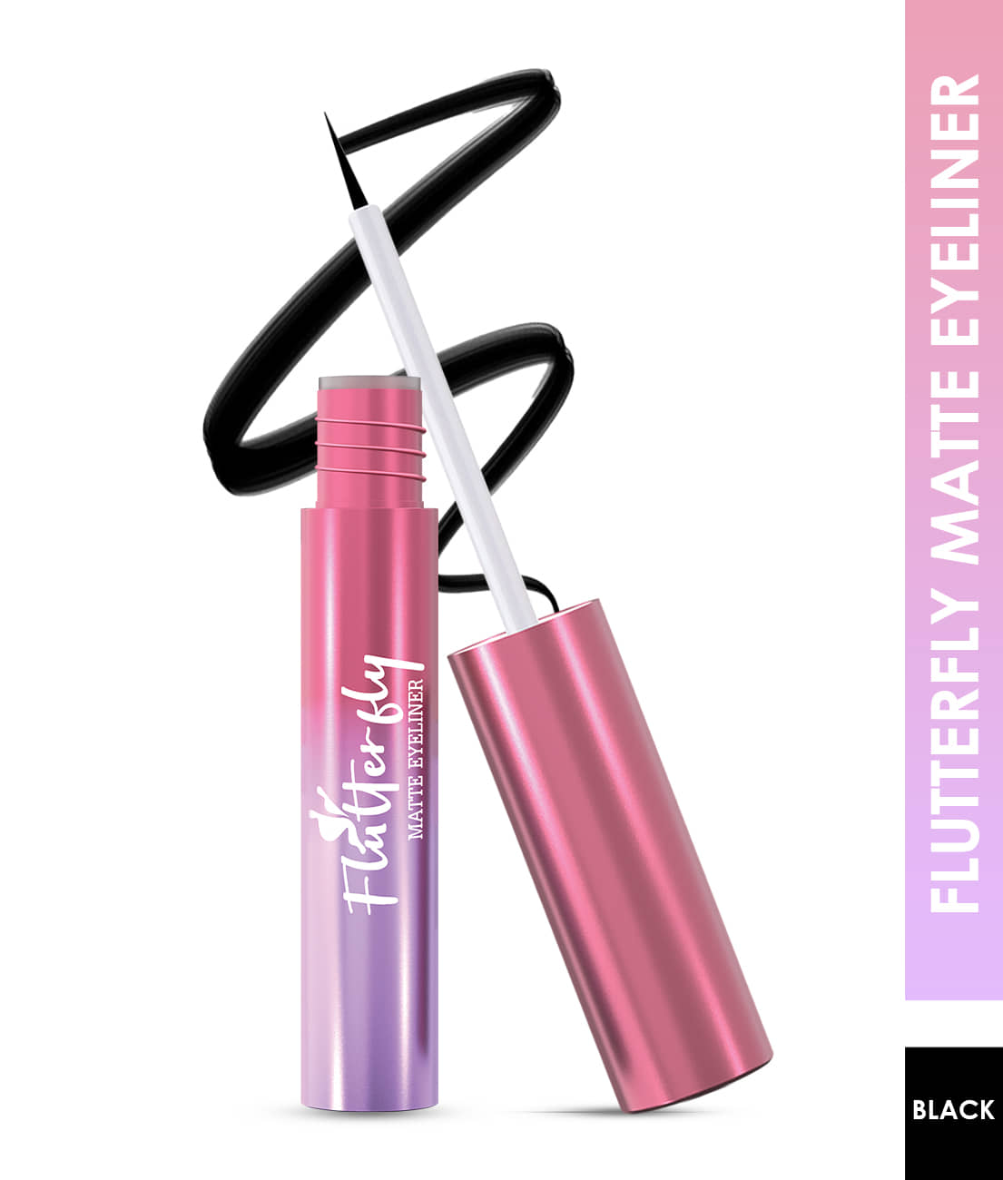 Glam21 Flutterfly Matte Eyeliner Single Stroke Smudge-Proof Quickdry Waterproof Formula 3 Ml Black - Makeup - Eyes | Buy online on ZillyBuy