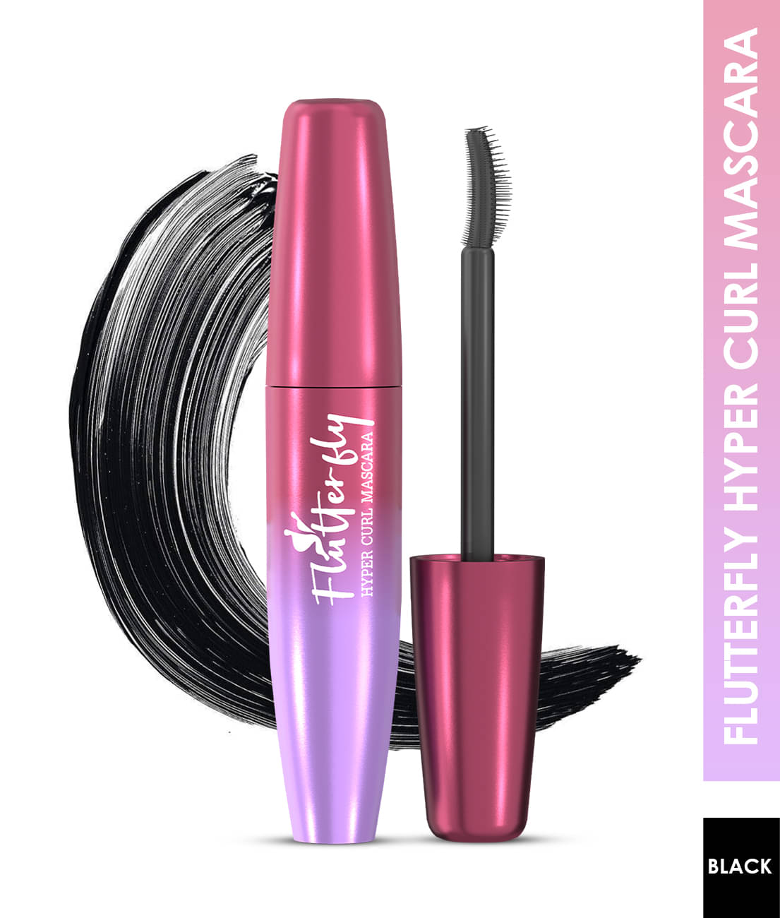     			Glam21 Flutterfly hyper curl mascara Mascara Black Black