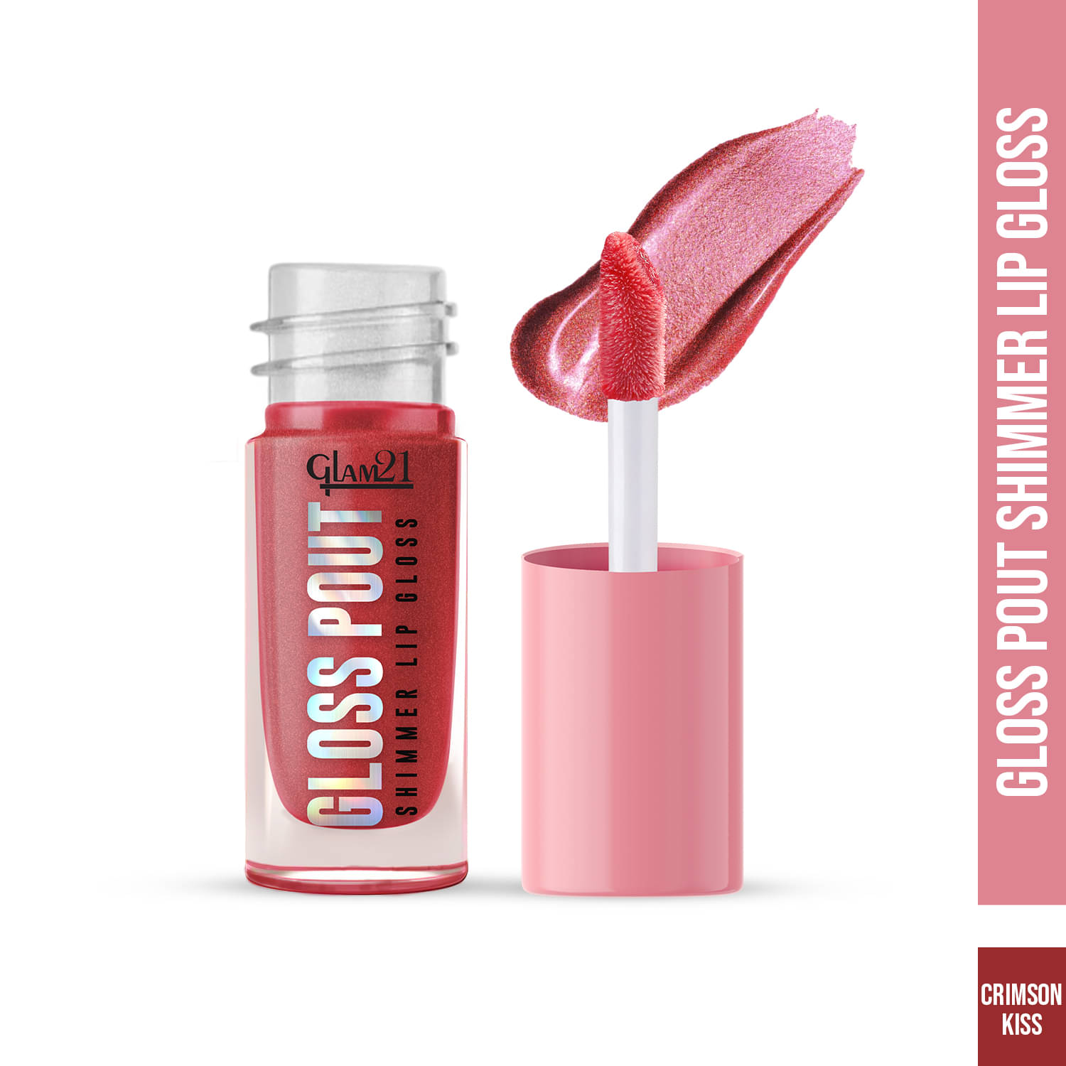     			Glam21 Red Glossy Lip Gloss 7gm
