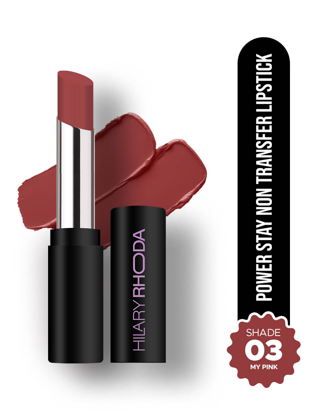     			Hilary Rhoda Pink Matte Long Lasting Creme Lipstick ( Pack of 1 )
