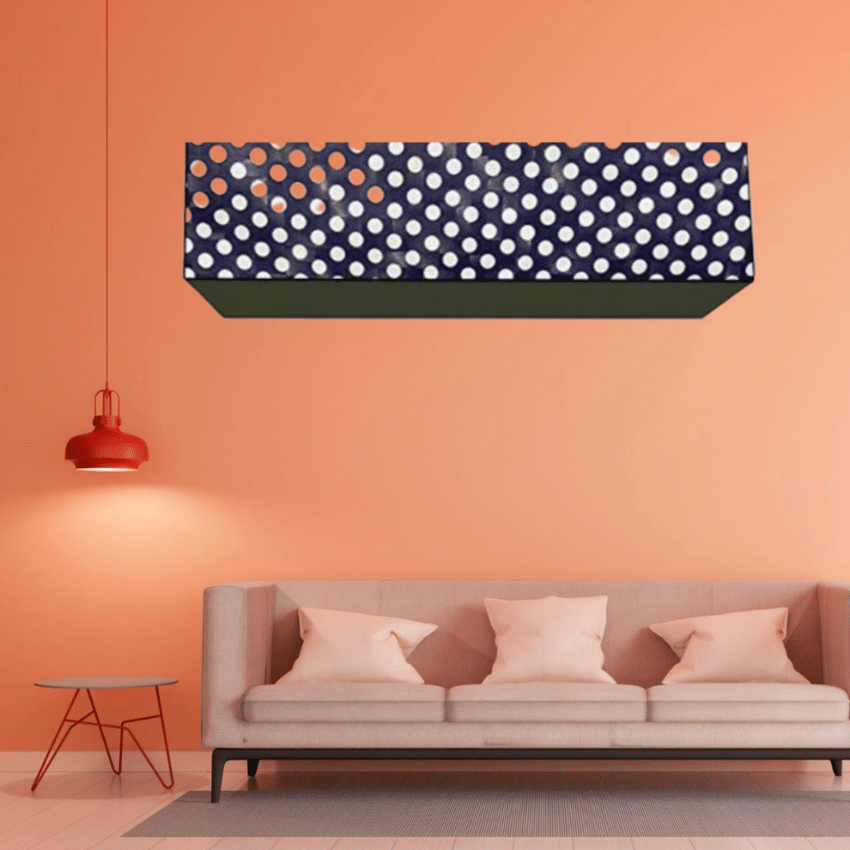 KALRA MAGIC Single Polyester Blue AC Cover for Split AC KALRA MAGIC Single Polyester Blue AC Cover for Split AC