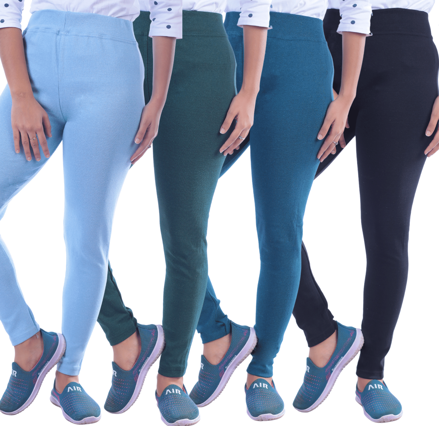     			KARARO Women Cotton Blend Skinny Fit Jegging