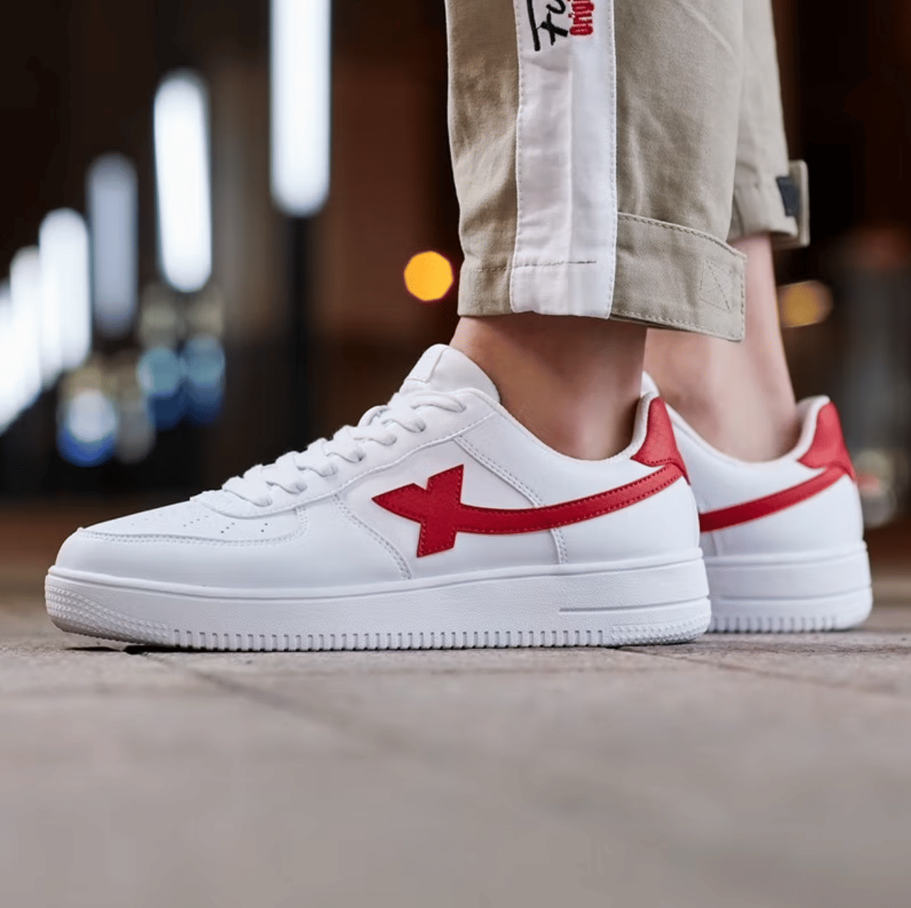     			Labbin Sneakers Red Men's Lifestyle Shoes