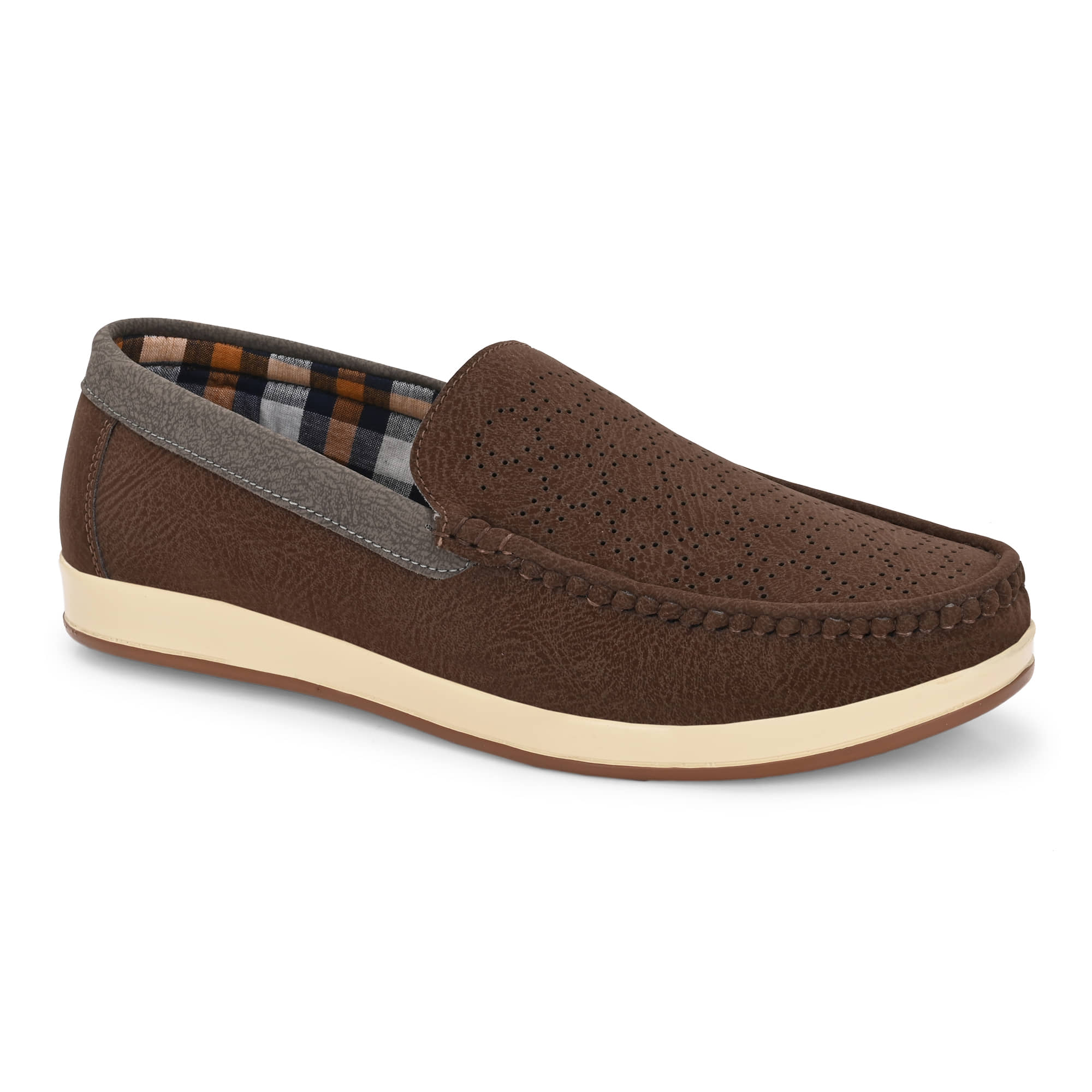 Leeport Brown Men's Slip on - Formal Shoes | Buy online on ZillyBuy
