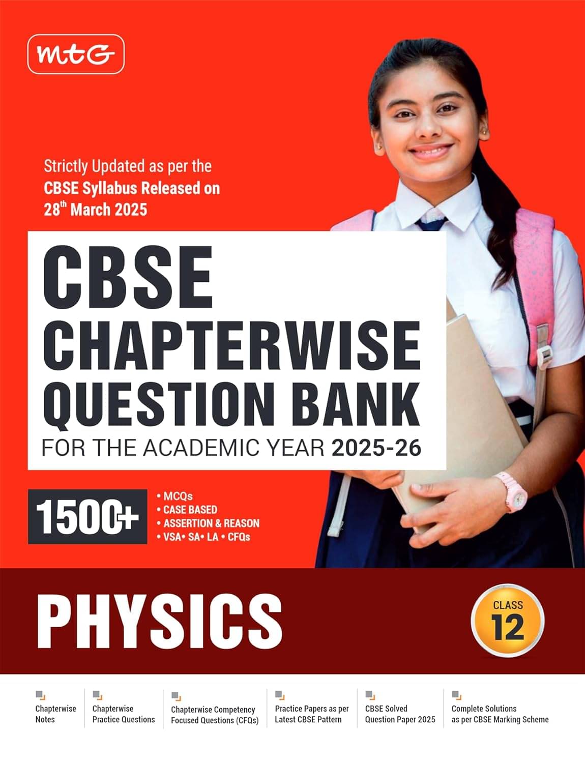 MTG CBSE Chapterwise Question Bank Class 12 Physics For 2026 Board Exam | As Per Latest CBSE Syllabus Released on 28 March 2025 MTG CBSE Chapterwise Question Bank Class 12 Physics For 2026 Board Exam | As Per Latest CBSE Syllabus Released on 28 March 2025
