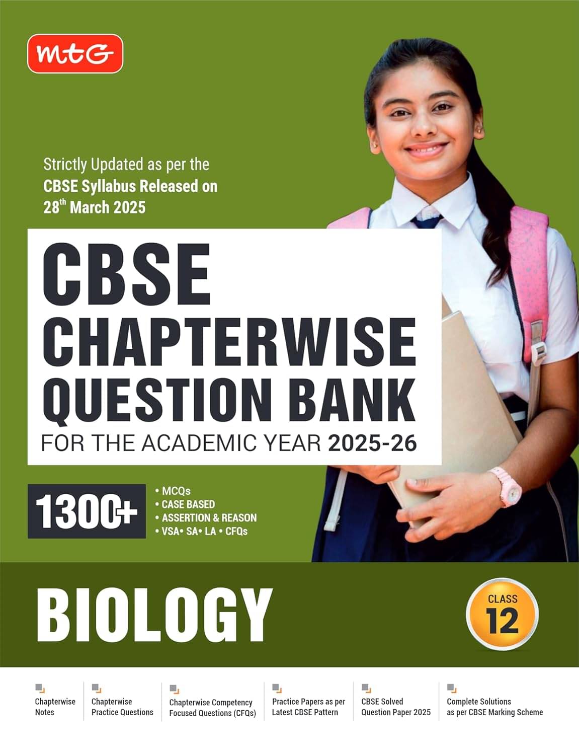     			MTG CBSE Chapterwise Question Bank Class 12 Biology For 2026 Board Exam | As Per Latest CBSE Syllabus Released on 28 March 2025