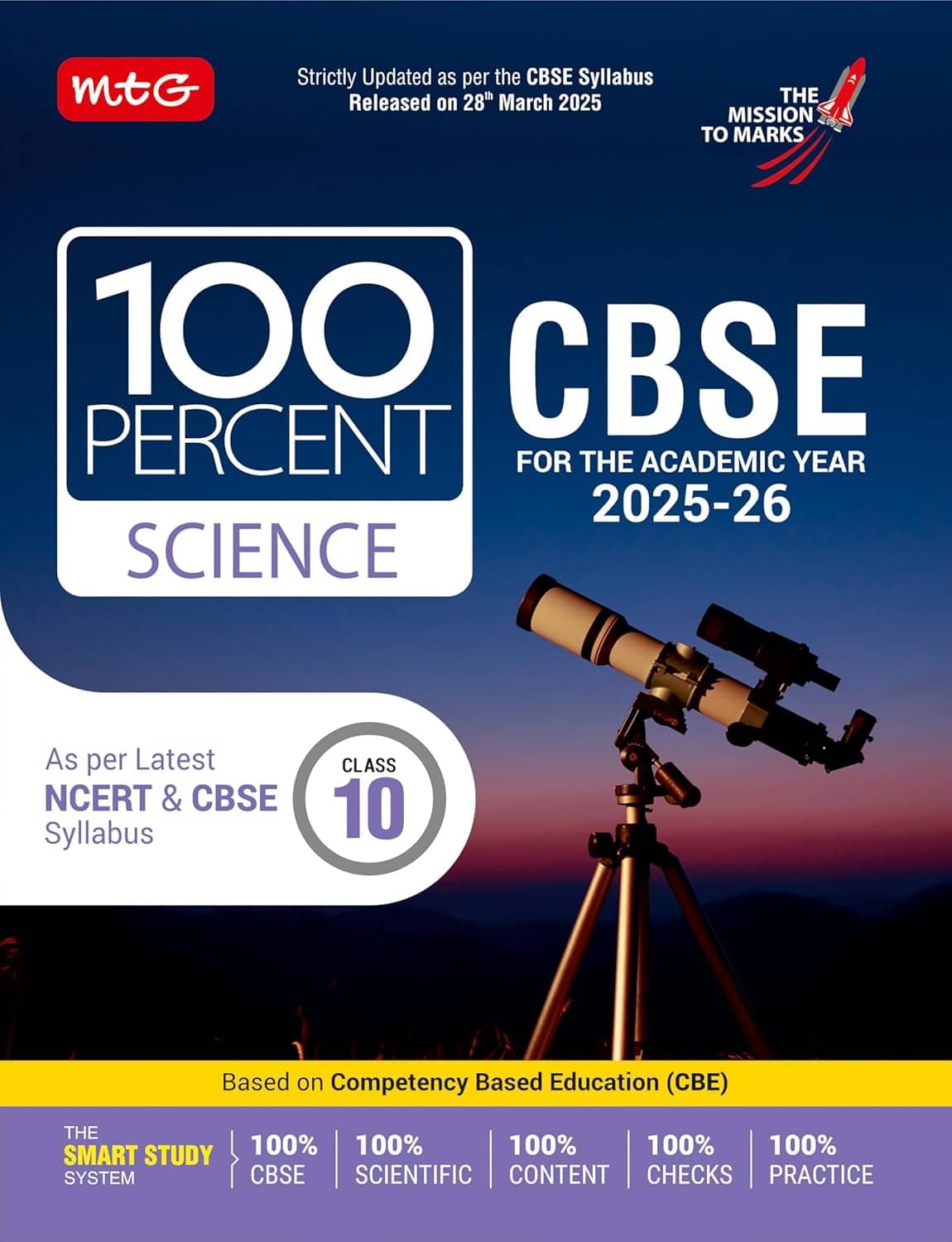 MTG CBSE Class-10 100 Percent Science For 2025-26 Exam | Chapter-Wise Question Bank, Theory, Diagrams Available All in One Book | As Per Latest CBSE S MTG CBSE Class-10 100 Percent Science For 2025-26 Exam | Chapter-Wise Question Bank, Theory, Diagrams Available All in One Book | As Per Latest CBSE S