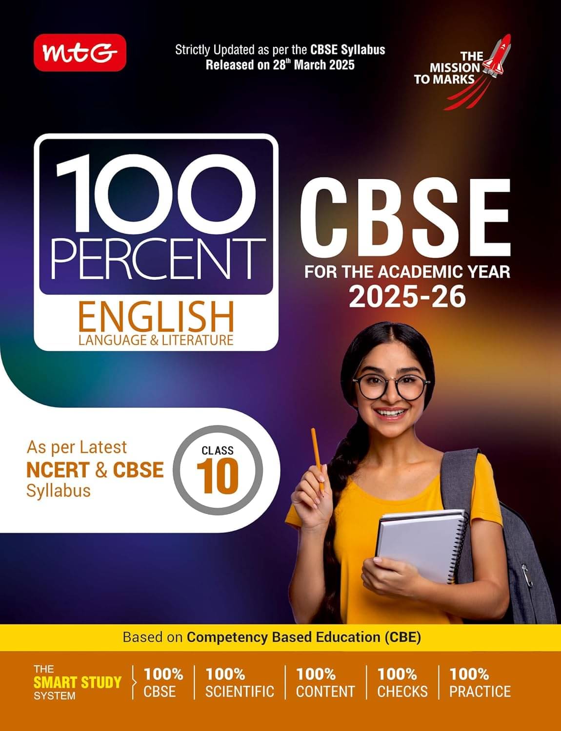 MTG CBSE Class-10 100 Percent English Language & Literature For 2025-26 exam | Chapter-Wise Question Bank, Theory Available All in One Book | As Per L MTG CBSE Class-10 100 Percent English Language & Literature For 2025-26 exam | Chapter-Wise Question Bank, Theory Available All in One Book | As Per L