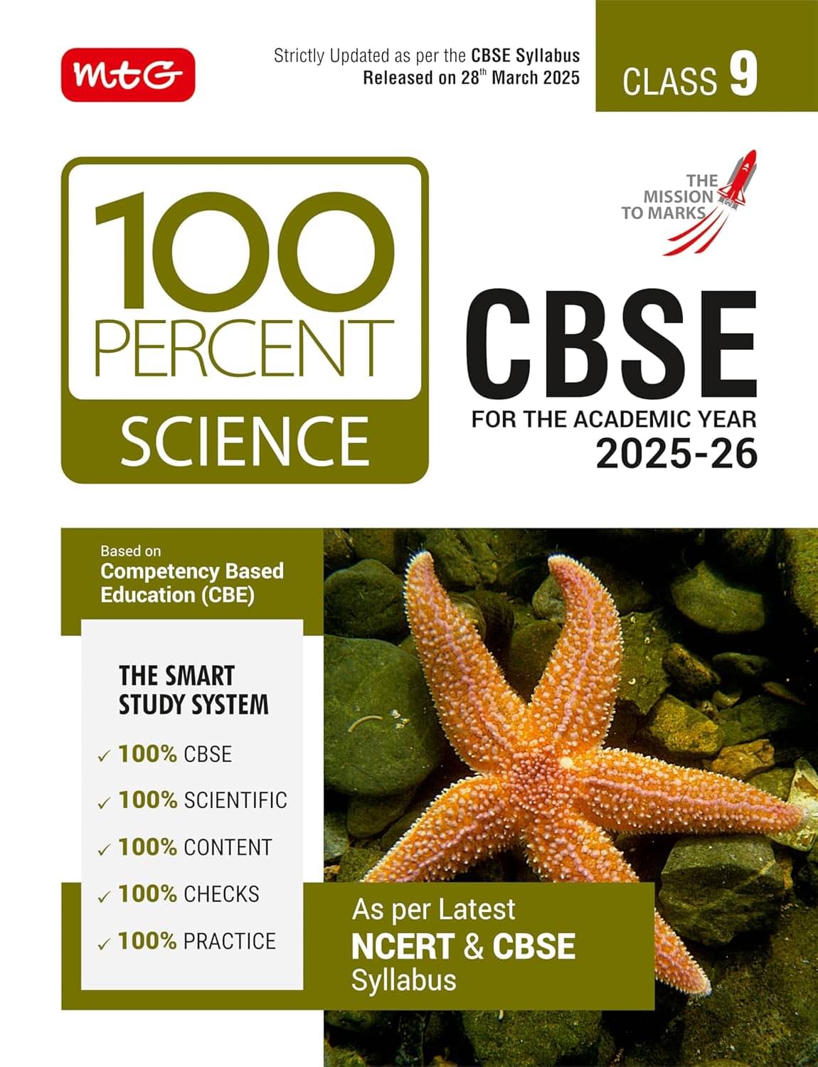    			MTG CBSE Class-9 100 Percent Science For 2025-26 Exam | Chapter-Wise Question Bank, Theory, PYQs, Diagrams Available All in One Book | As Per Latest C