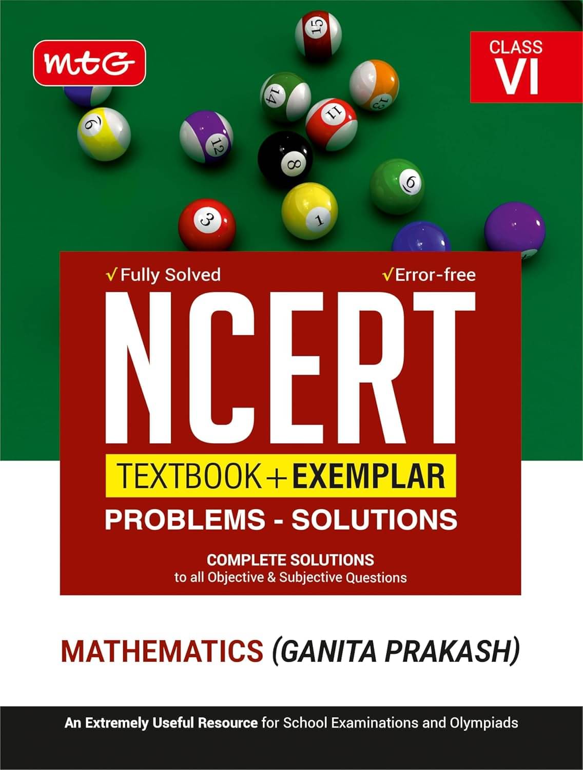     			MTG Class 6 NCERT Textbook + Exemplar Problems Solutions Mathematics | Complete Solutions to All Objective & Subjective Questions (As Per Latest Sylla