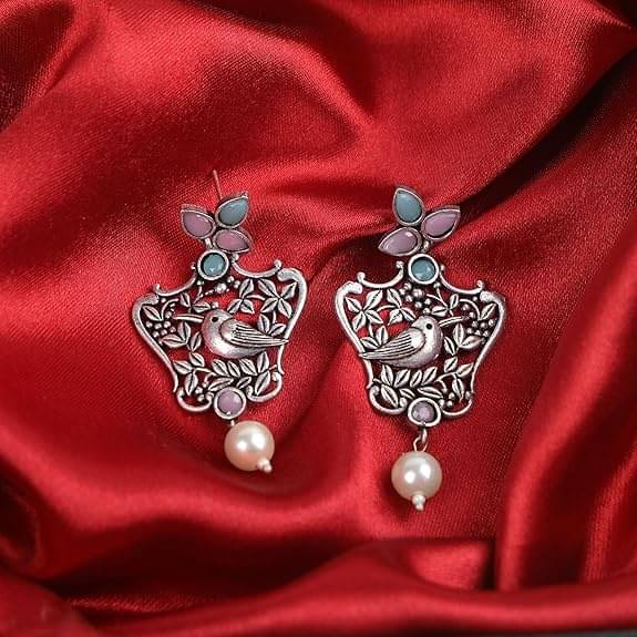     			Opus Gems Multicolor Drop Earrings ( Pack of 1 )