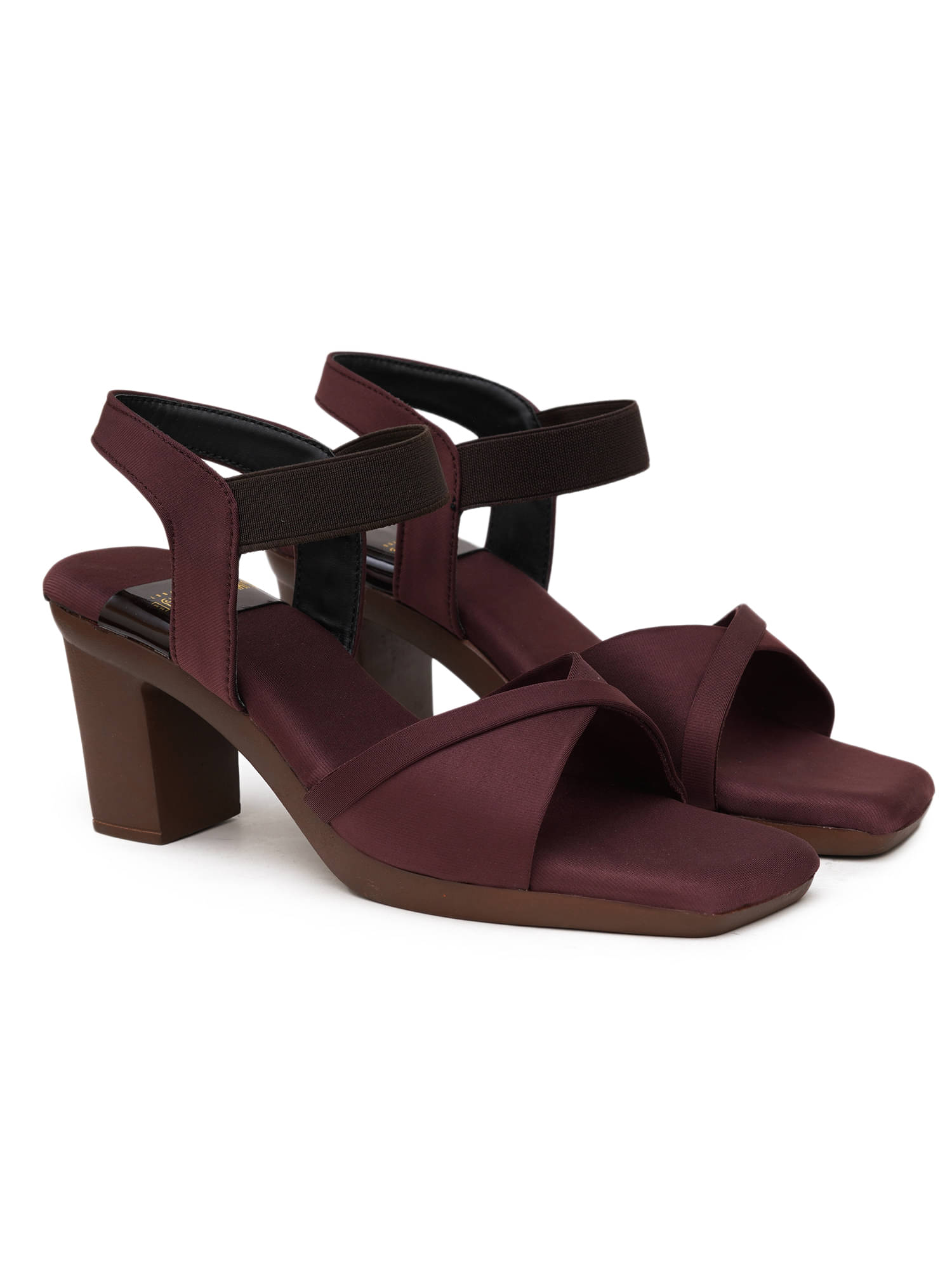 PLANET WALK Brown Women's Sandal Heels     			PLANET WALK Brown Women's Sandal Heels