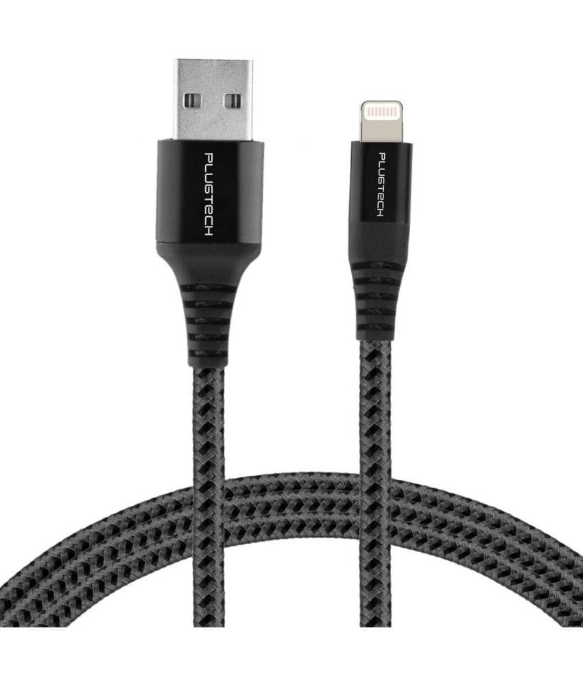 Plugtech Grey 3A Lightning Cable 1 Meter     			Plugtech Grey 3A Lightning Cable 1 Meter