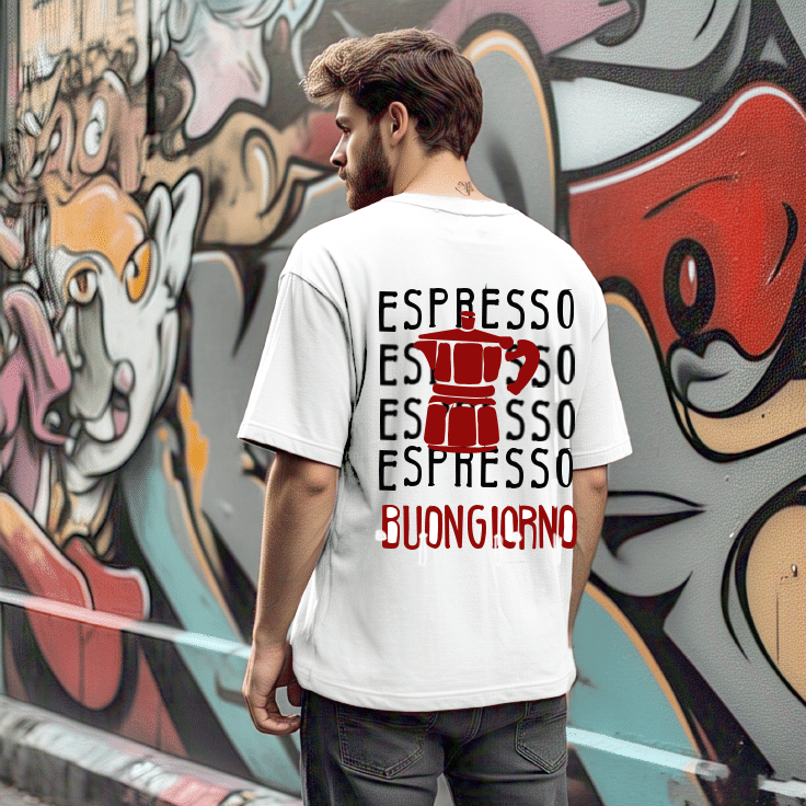 Rigo Men Cotton Oversized Fit Printed T-Shirt ( White ) Rigo Men Cotton Oversized Fit Printed T-Shirt ( White )