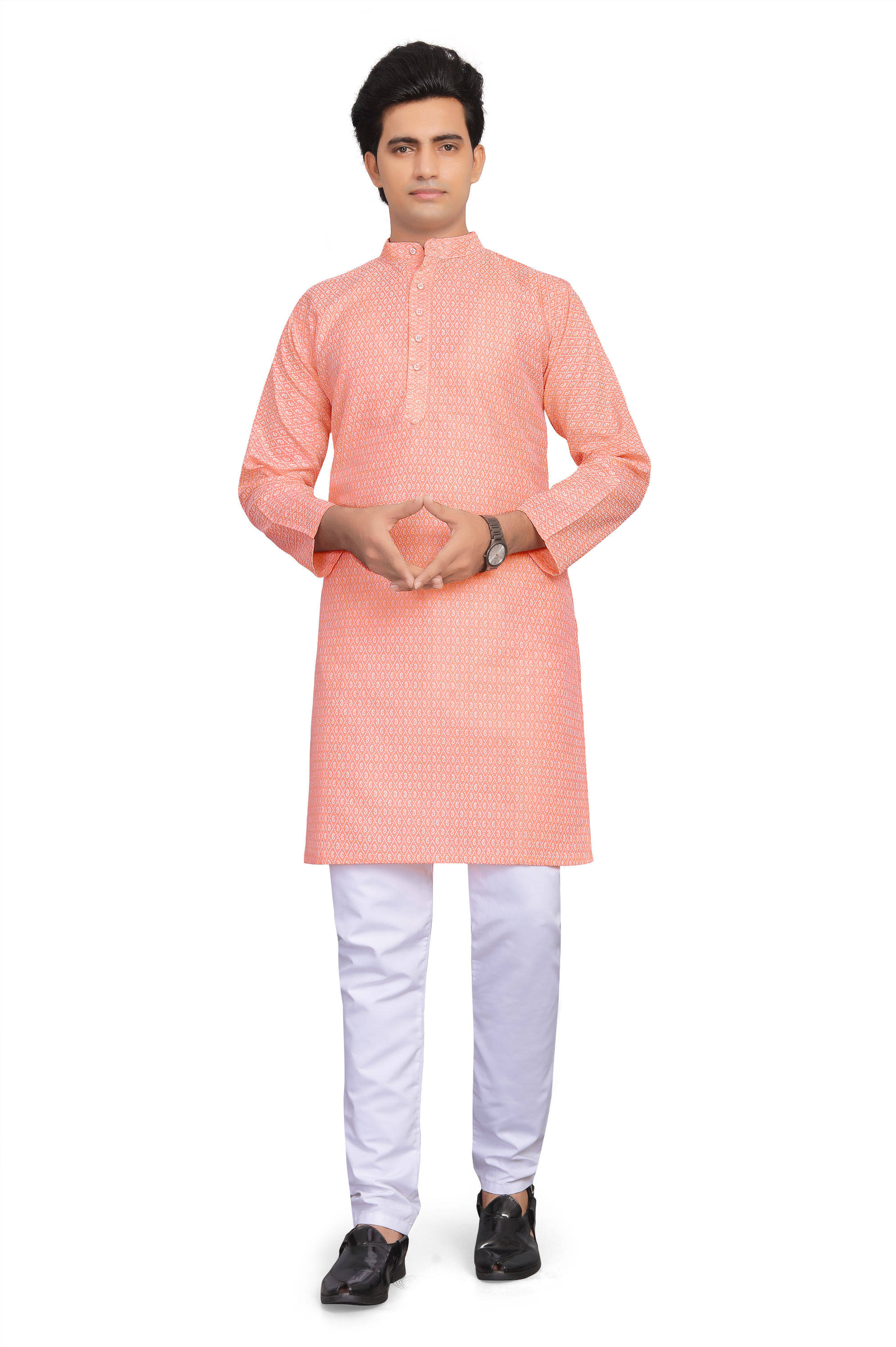 SUBRUNG FASHION Red Cotton Blend Men's Regular Kurta ( Pack of 1 ) SUBRUNG FASHION Red Cotton Blend Men's Regular Kurta ( Pack of 1 )