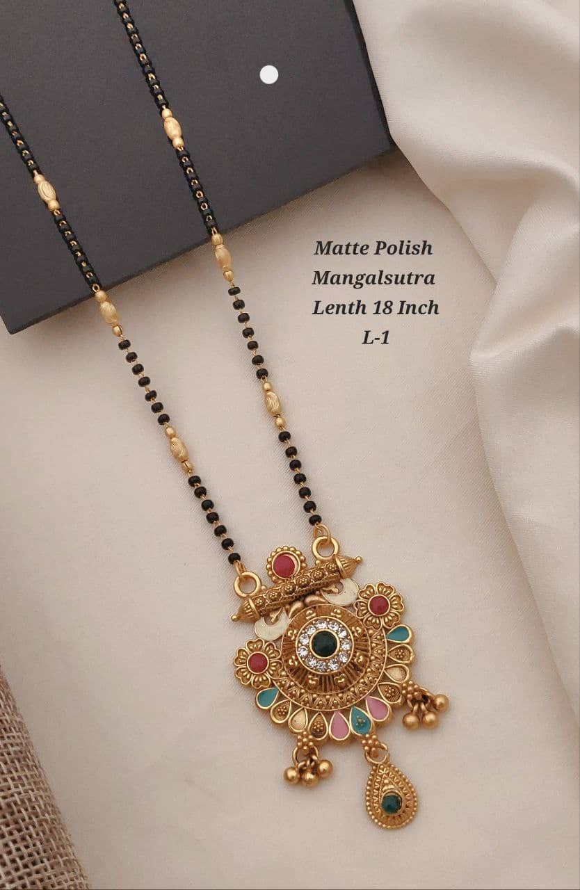 Shivay Fashion Golden Mangalsutra ( Pack of 1 )