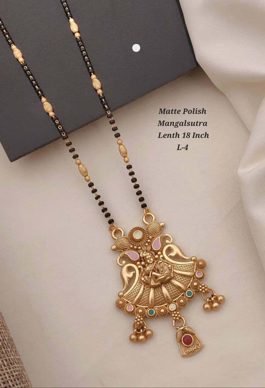 Shivay Fashion Golden Mangalsutra ( Pack of 1 )