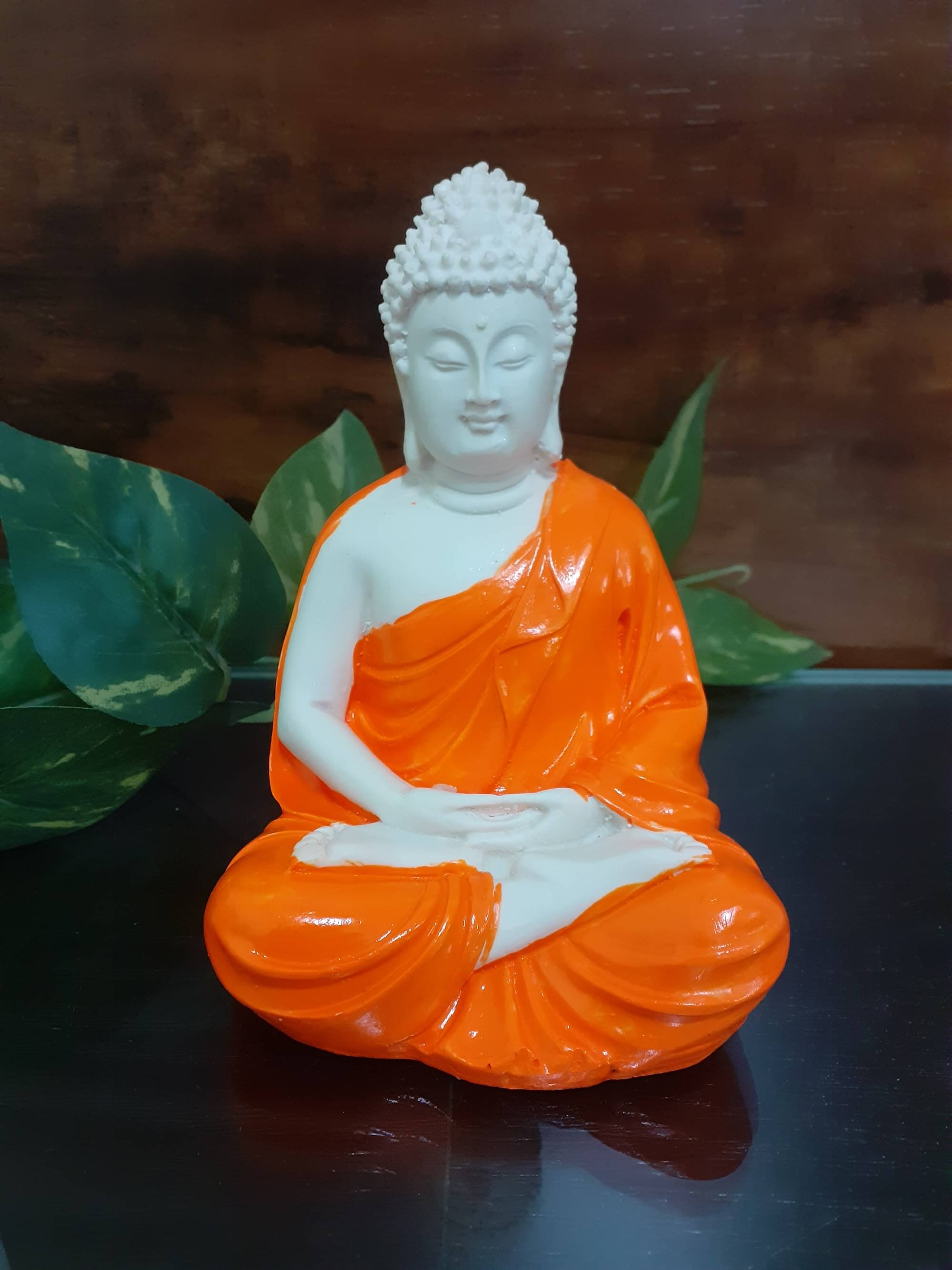Spreading Smiles Resting Buddha Showpiece 9 cm - Pack of 1 Spreading Smiles Resting Buddha Showpiece 9 cm - Pack of 1