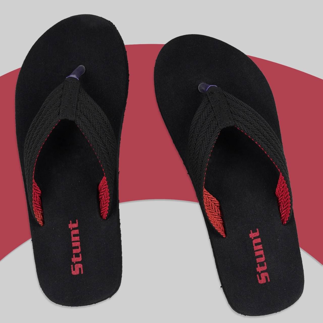     			Stunt Black Men's Slide Flip Flop