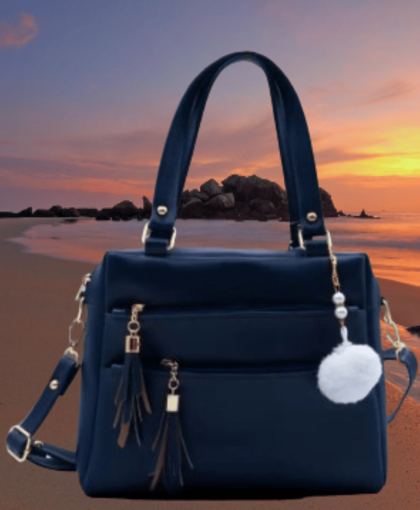 THE MONAIN CEAPT Sling Bag PU Set of 1 ( Blue ) - Handbags | Buy online on ZillyBuy