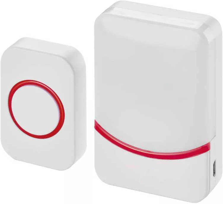     			WiTE The Right Choice - Luxe LED RGB Wireless Remote Door Bell - 38 In 1 Polyphonic Tunes - 4 Grade Volume Adjusting - IP56 Water Resistant - 3 AAA Cell Included
