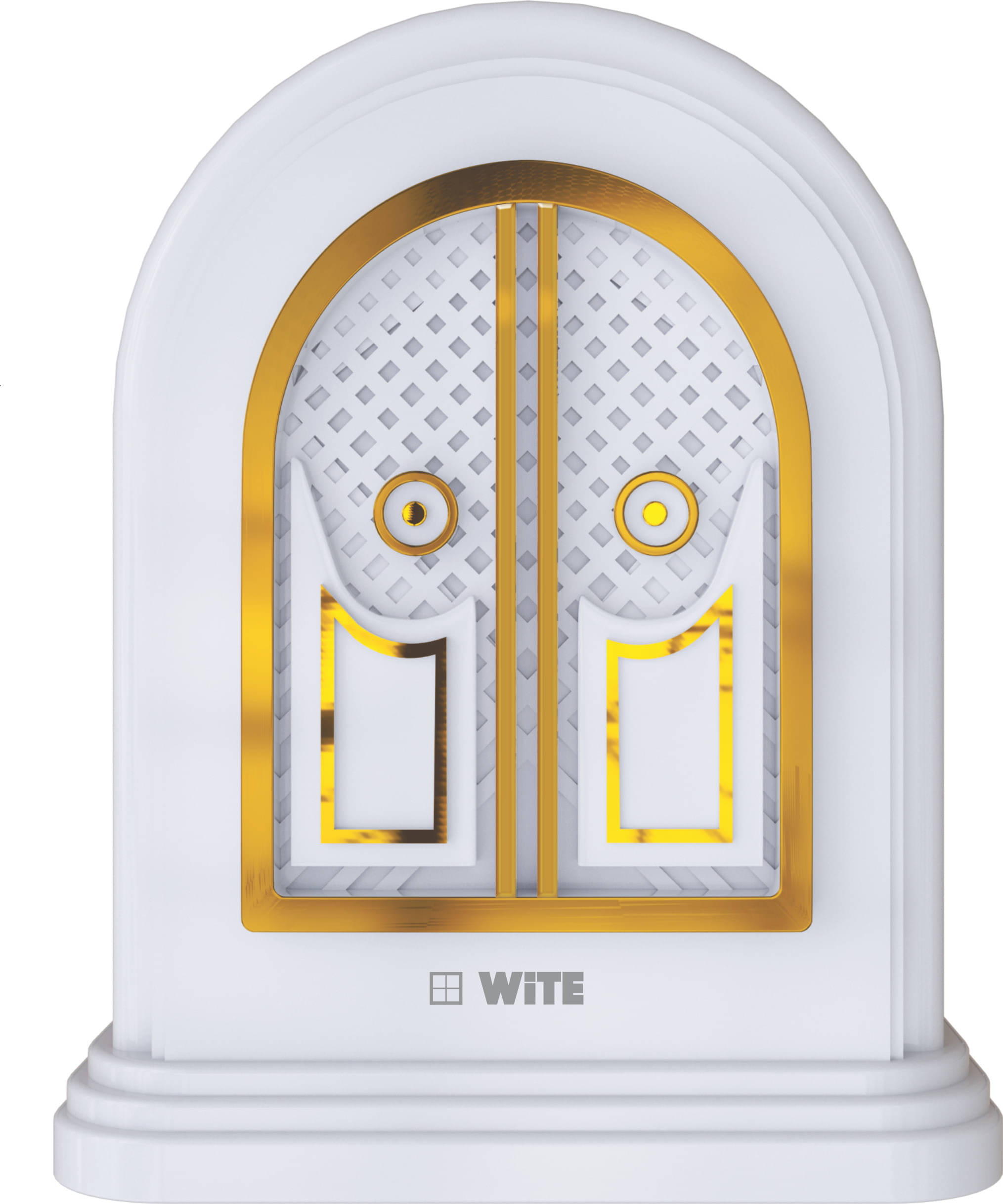     			WiTE The Right Choice - SweetHome South Special Religious Mantra Tunes Electronic Door Bell (9 Tunes) - Glossy Finish -White Color- Plastic- 1 Piece Wired Door Bell