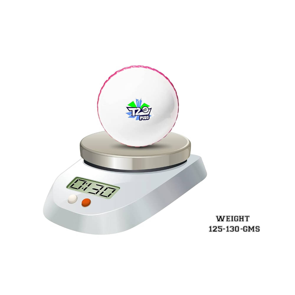     			anmolg White Leather Cricket Ball ( Pack of 1 )