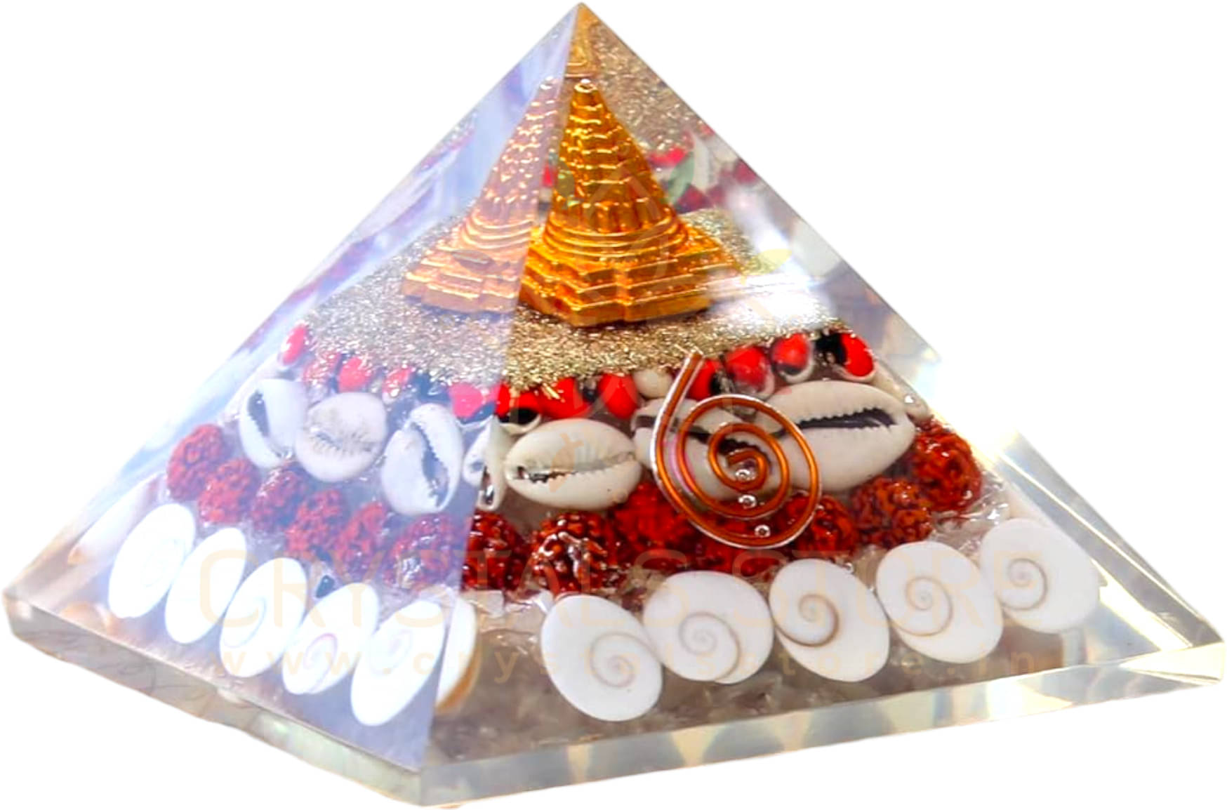 Tigeto - The Vastu Aura Shree Laxmi Gomti Chakra Yantra Pyramid Crystal Yantra (Pack of 1) Tigeto - The Vastu Aura Shree Laxmi Gomti Chakra Yantra Pyramid Crystal Yantra (Pack of 1)