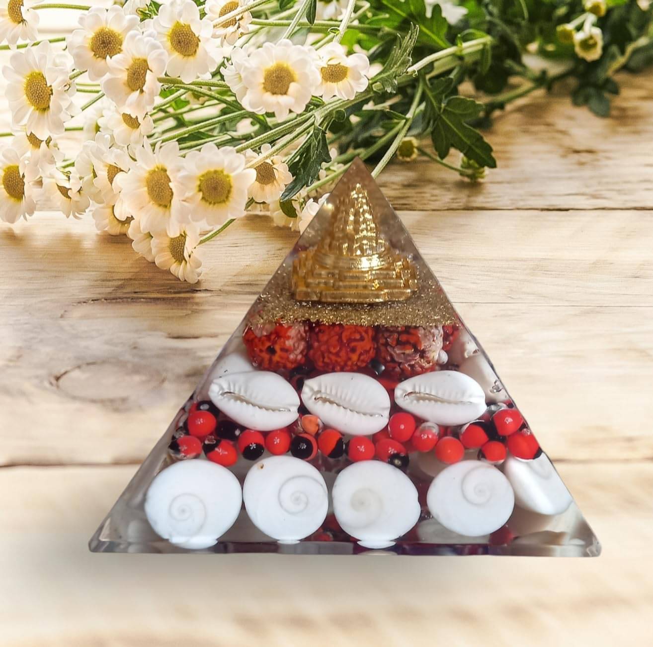 Tigeto - The Vastu Aura Shree Laxmi Gomti Chakra Yantra Pyramid Crystal Yantra (Pack of 1) Tigeto - The Vastu Aura Shree Laxmi Gomti Chakra Yantra Pyramid Crystal Yantra (Pack of 1)