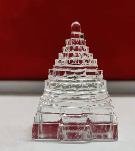     			Tigeto - Shri Mandir Crystal Color White Natural Crystal Yantra (Pack of 1)