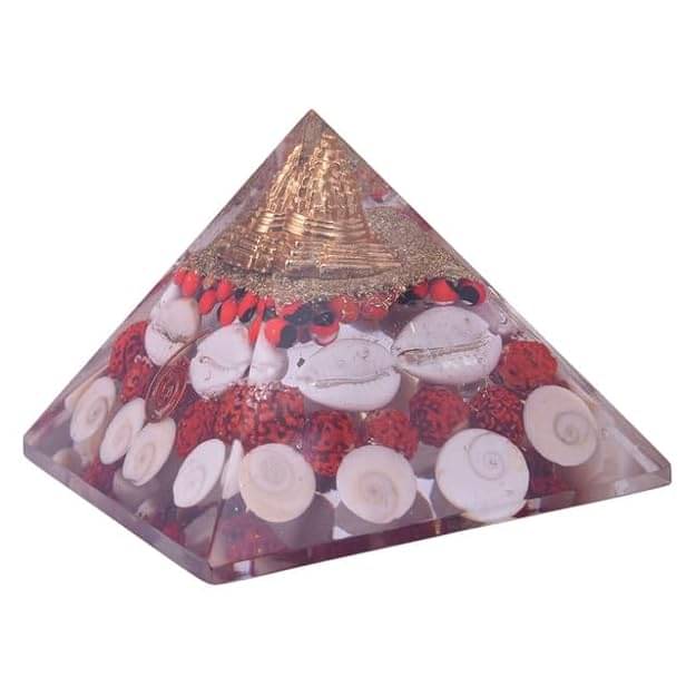 Tigeto - The Vastu Aura Shree Laxmi Gomti Chakra Yantra Pyramid Crystal Yantra (Pack of 1) Tigeto - The Vastu Aura Shree Laxmi Gomti Chakra Yantra Pyramid Crystal Yantra (Pack of 1)