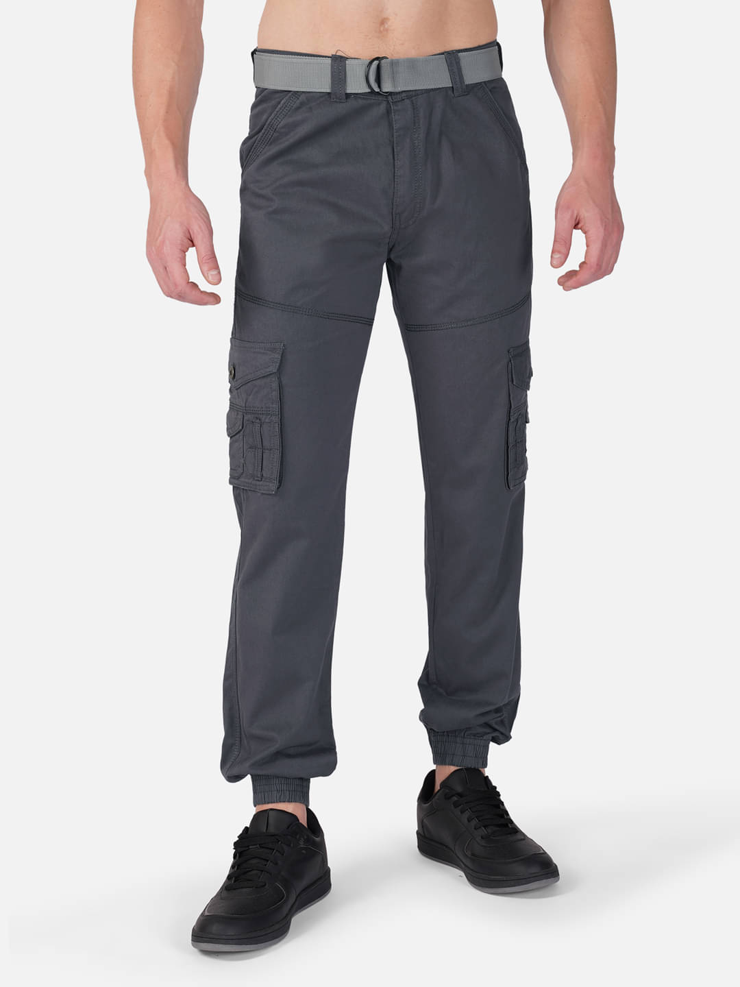     			Urban Legends Regular Flat Men's Cargos - Dark Grey ( Pack of 1 )