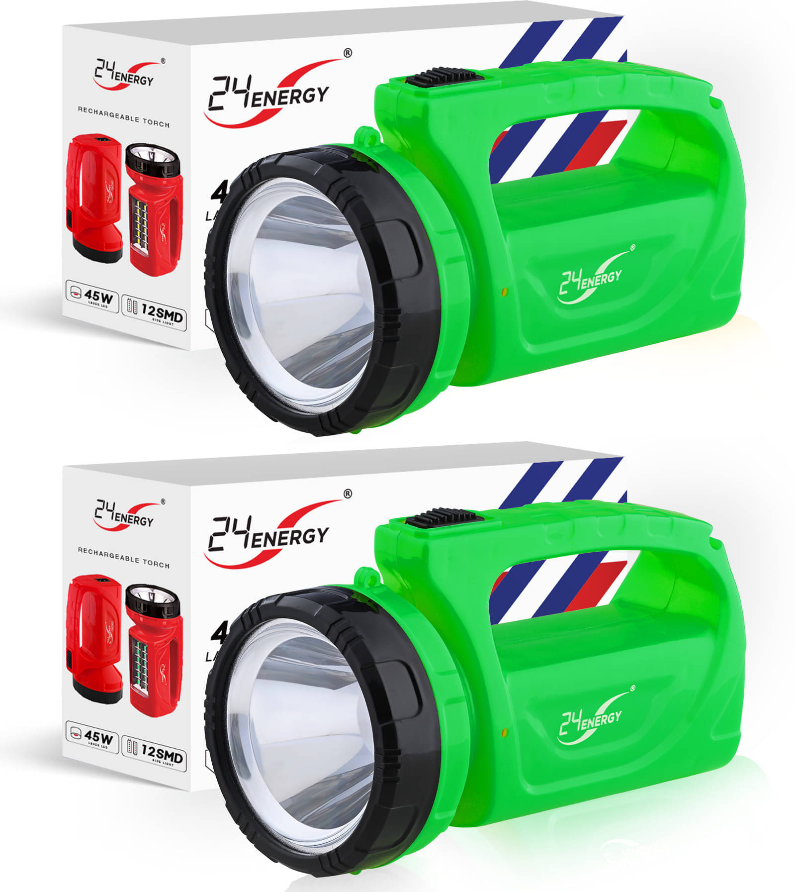     			24 ENERGY 25W Green Emergency Light ( Pack of 2 )