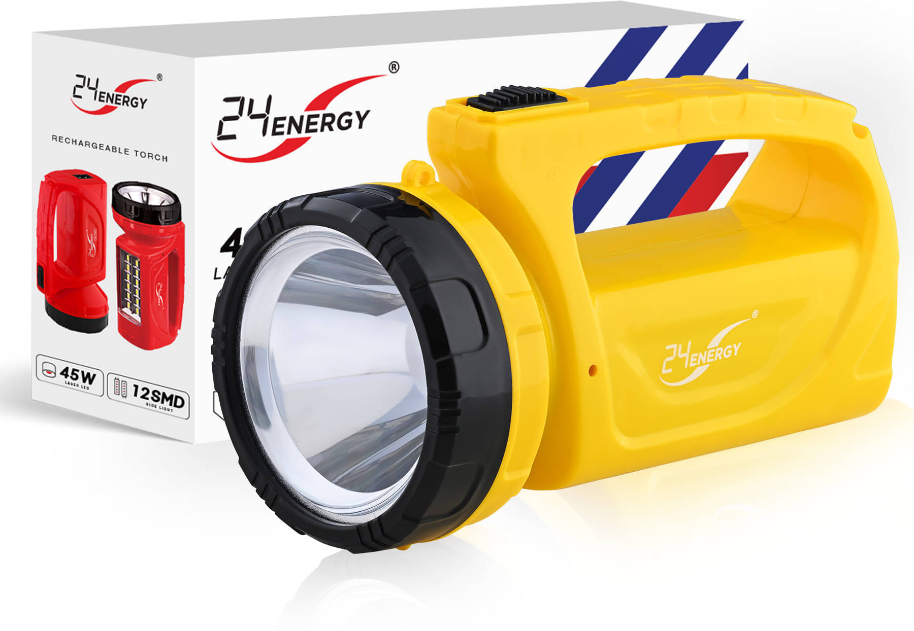 24 ENERGY - 25W Rechargeable Flashlight Torch ( Pack of 1 ) 24 ENERGY - 25W Rechargeable Flashlight Torch ( Pack of 1 )