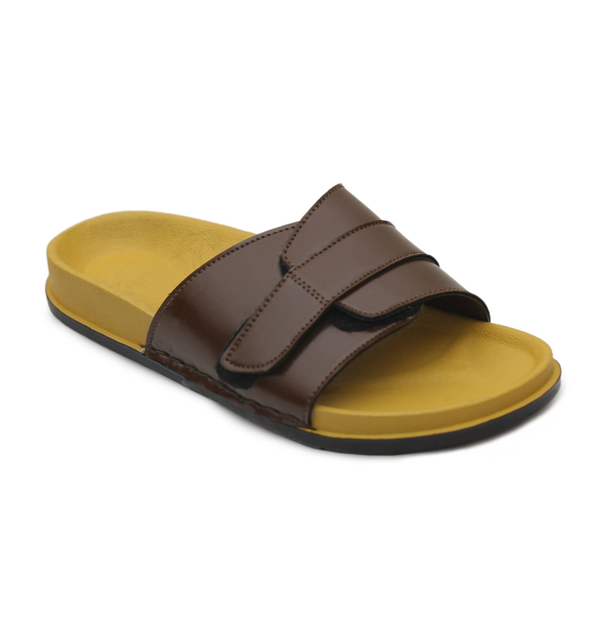    			BAERU Brown Men's Daily Slipper