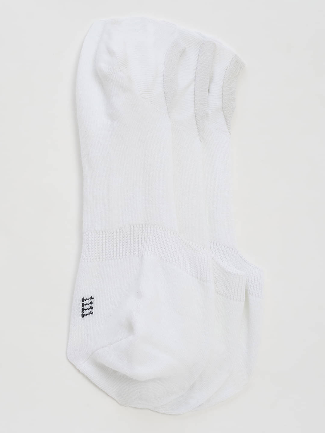     			Camey Pack of 3 Men's Cotton Blend No Show Socks ( White )