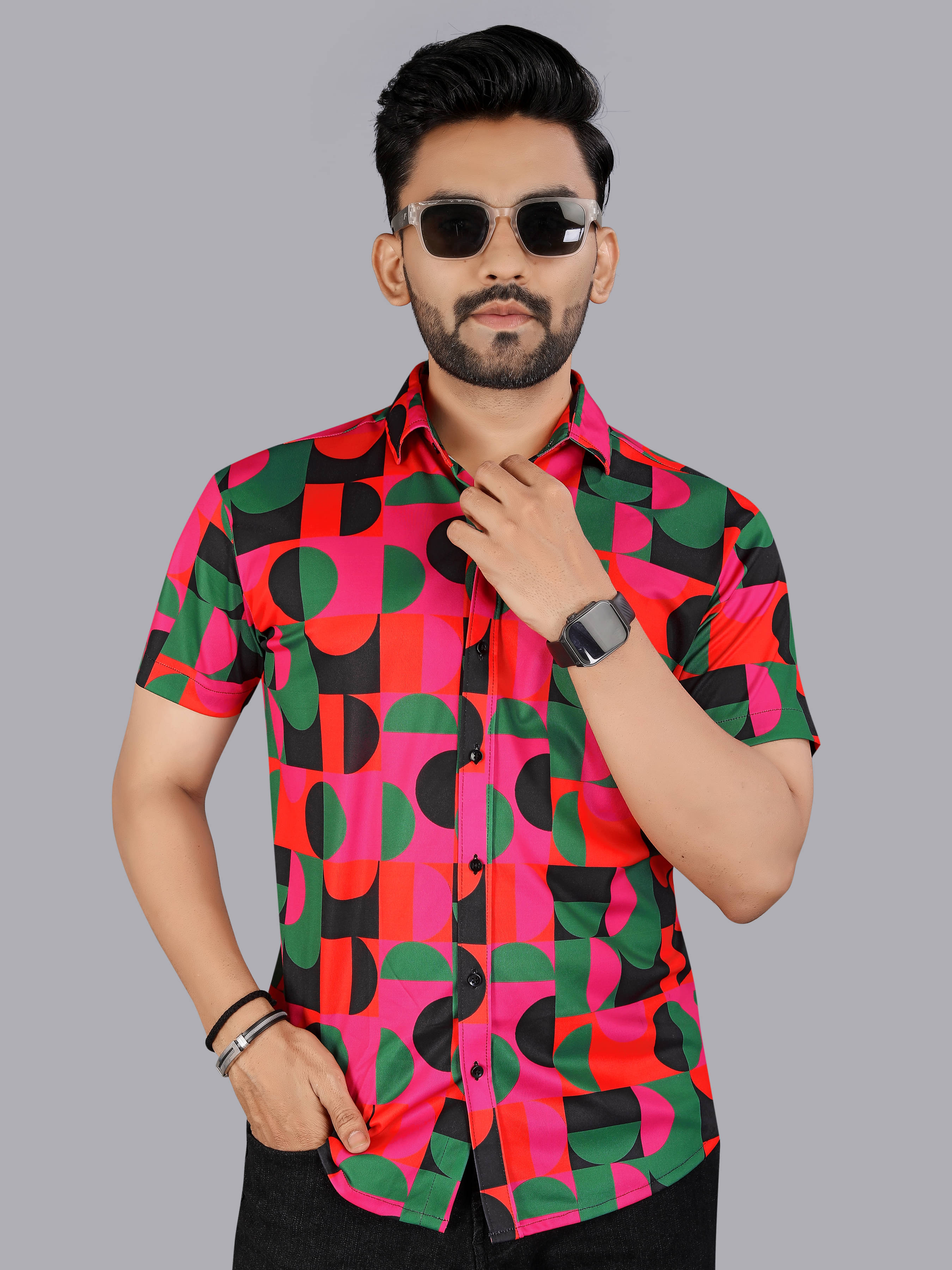 FTX Polyester Regular Fit Printed Half Sleeves Men's Casual Shirt - Green ( Pack of 1 ) FTX Polyester Regular Fit Printed Half Sleeves Men's Casual Shirt - Green ( Pack of 1 )