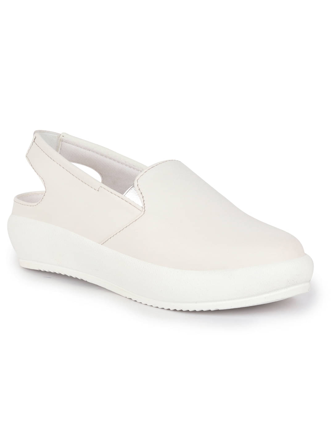     			Fausto White Women's Slip On