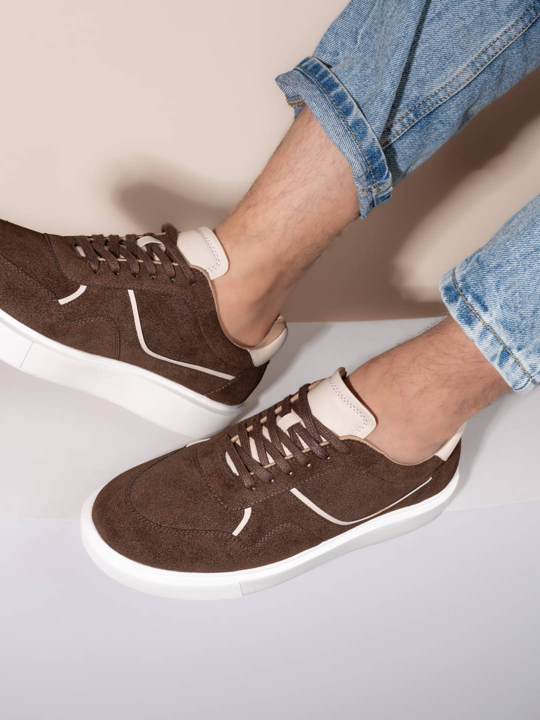     			Fentacia Fentacia Men Brown Lightweight Sneakers Brown Men's Sneakers