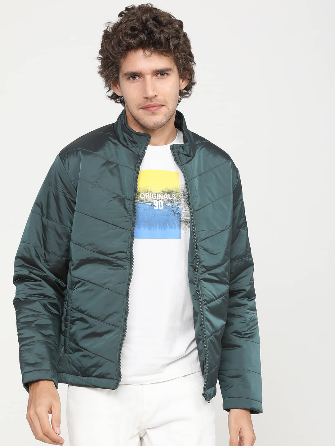     			Highlander Polyester Blend Men's Casual Jacket - Green ( Pack of 1 )