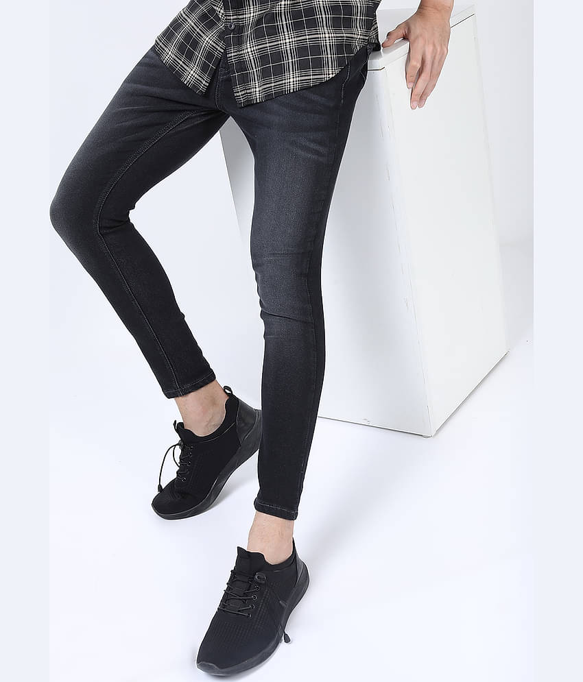 Highlander Slim Fit Clean Look Men's Jeans - Black ( Pack of 1 )