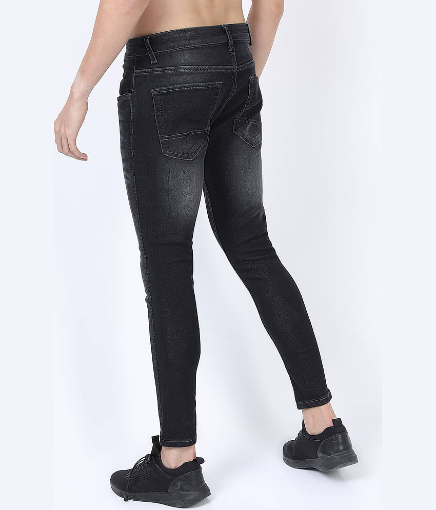 Highlander Slim Fit Clean Look Men's Jeans - Black ( Pack of 1 )