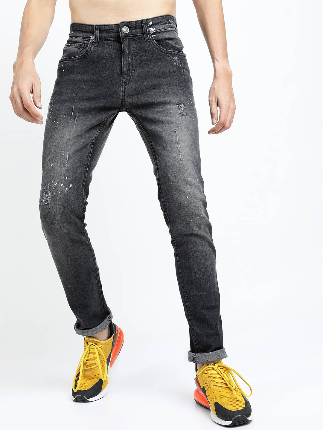     			Highlander Slim Fit Clean Look Men's Jeans - Dark Grey ( Pack of 1 )
